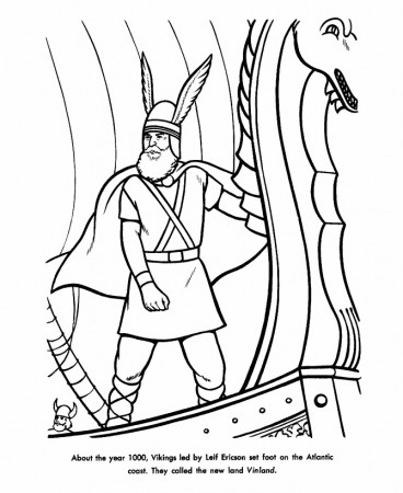 Leif Erikson Day Coloring Pages - Free Printable Coloring Pages for Kids