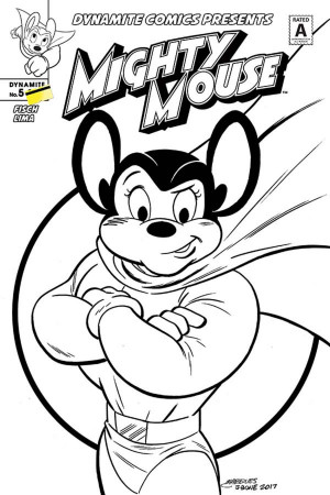Mighty Mouse Vol 5 #5 Cover D Incentive Anthony Marques Black & White Cover  - Midtown Comics