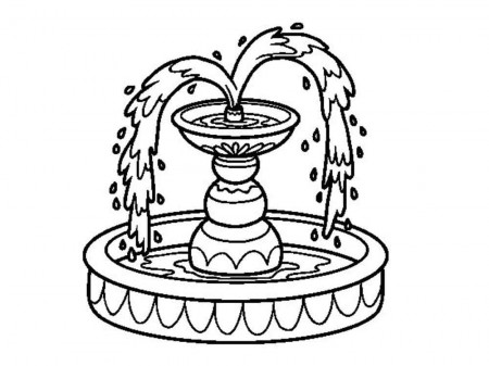 Fountain Coloring Pages - Free Printable Coloring Pages for Kids