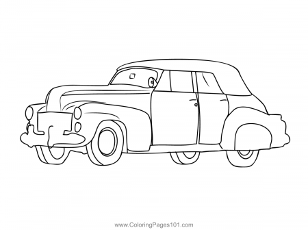Classic Car 1 Coloring Page for Kids - Free Vintage Cars Printable Coloring  Pages Online for Kids - ColoringPages101.com | Coloring Pages for Kids
