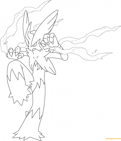 Mega Blaziken From Pokemon Coloring Pages - Cartoons Coloring Pages - Coloring  Pages For Kids And Adults