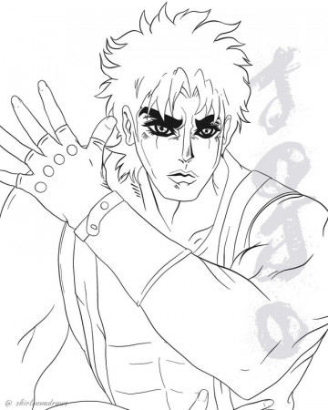 I digitally drew Jonathan Joestar lineart and thought it'd make a decent coloring  page. Free for all to color in. :) : r/Coloring