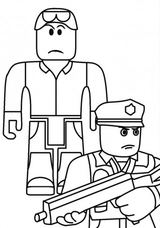Roblox Police Coloring Page - Free Printable Coloring Pages for Kids