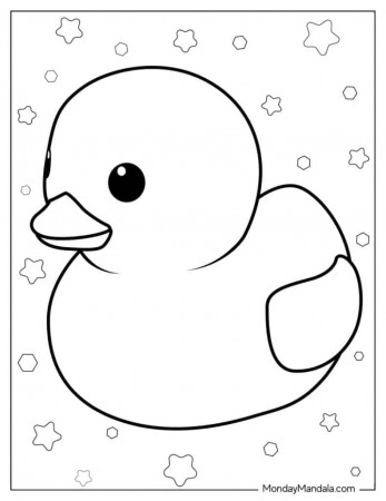 28 Cute Duck Coloring Pages (Free PDF Printables)