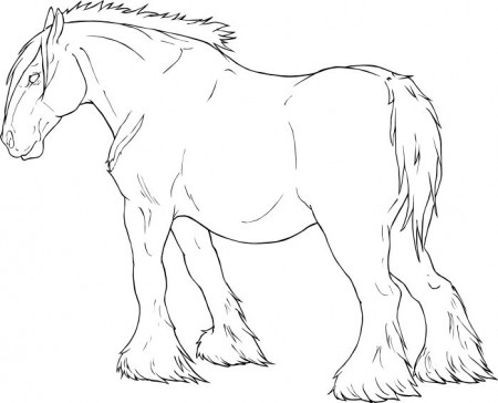 Draft Horse Lineart by AusDerTiefe on DeviantArt in 2023 | Horse coloring  pages, Draft horses, Horse coloring