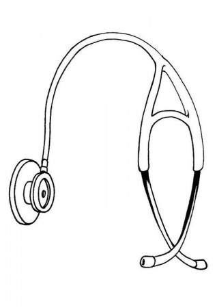 Coloring Page stethoscope - free printable coloring pages - Img 12128