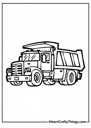 Printable Dump Truck Coloring Pages (Updated 2023)
