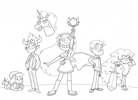 Star Vs The Forces Of Evil Coloring Pages - Free Printable Coloring Pages  for Kids