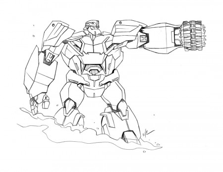 Transformers Bulkhead Coloring Page - Free Printable Coloring Pages for Kids
