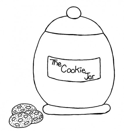 The Cookie Jar Coloring Page - Free Printable Coloring Pages for Kids
