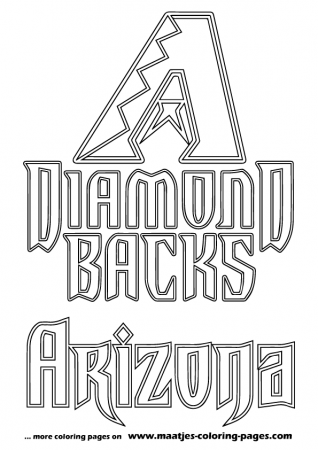 MLB Arizona Diamondbacks logo coloring ...