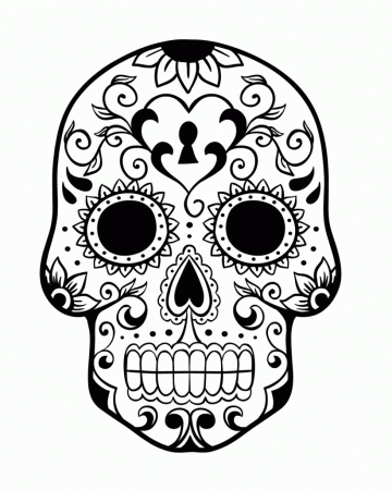 Day of the Dead History and Free Sugar Skulls Coloring Pages