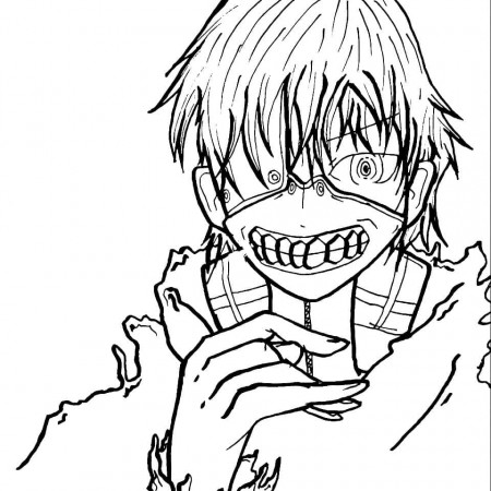 Tokyo Ghoul Coloring Pages | 100 Pictures Free Printable