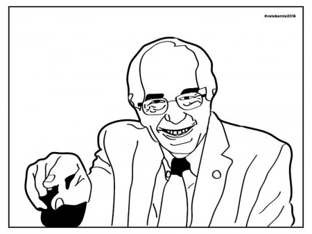 We Made A 6-Page Bernie Sanders Coloring Book For You, You're Welcome