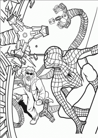 Spiderman Coloring Pages : Spiderman Coloring Pages Christmas With ...
