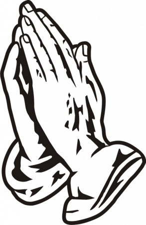 Free coloring pages of tcross and praying hands image #4108