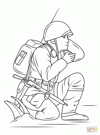 Navajo Code Talkers coloring page | Free Printable Coloring Pages