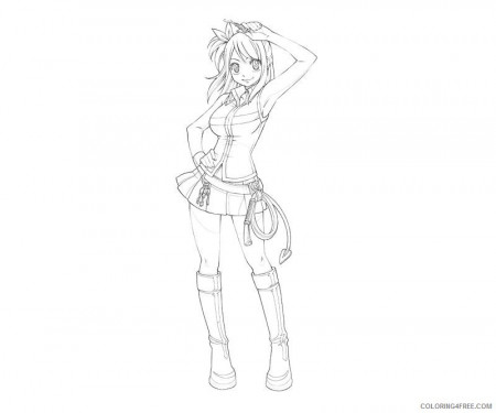 fairy tail coloring pages lucy Coloring4free - Coloring4Free.com