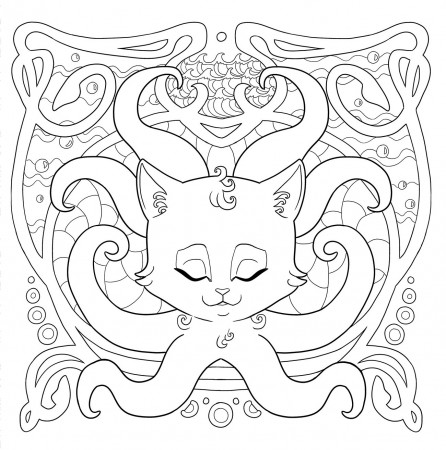 coloringpages - TentacleKitty