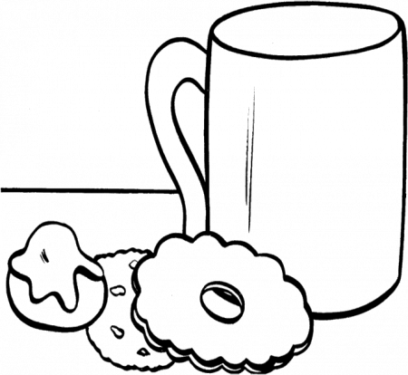 Cookie Coloring Many Interesting Cliparts - Hot Chocolate Colouring Page -  Png Download - Full Size Clipart (#1251668) - PinClipart