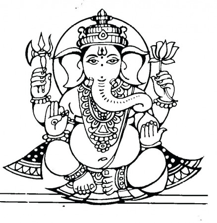 ganesha-coloring-pages-drawing-bal-ganesh-colouring | Loving Ganesha
