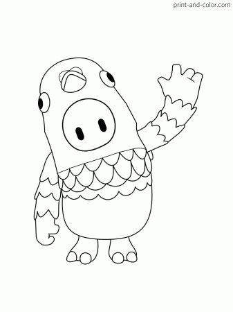 Fall guys coloring pages | Print and ...print-and-color.com