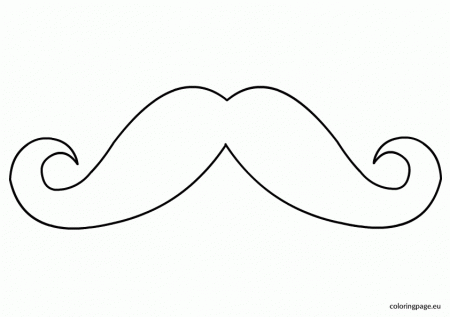 mustache coloring pictures