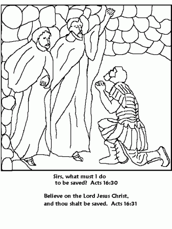 Paul and Silas Coloring Page