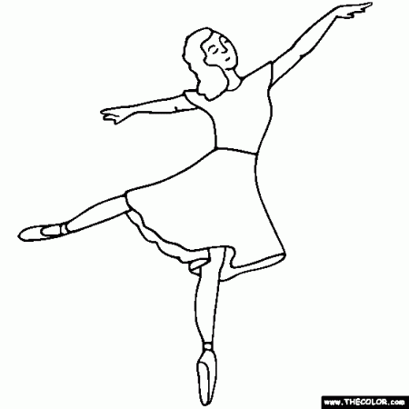 Ballet Pointe Shoes Coloring Page | on ...