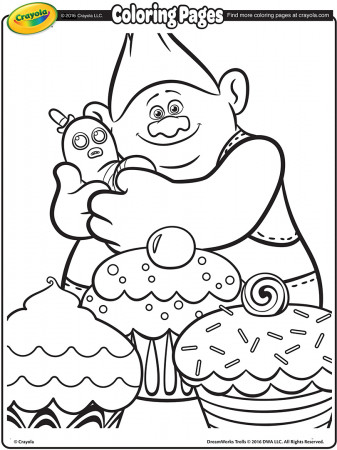 Trolls Movie Coloring Page Biggie - Get Coloring Pages