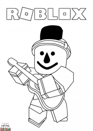 Roblox Cartoon Coloring Page Image ...