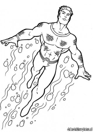 Aquaman coloring pages to download and print for free