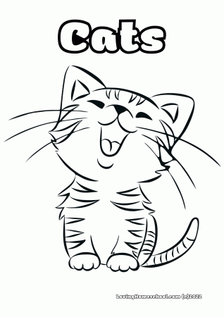 21 Free Cat Coloring Pages - Lovinghomeschool.com