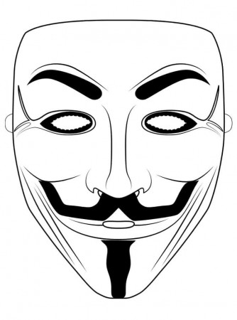 Anonymous Mask Coloring Pages