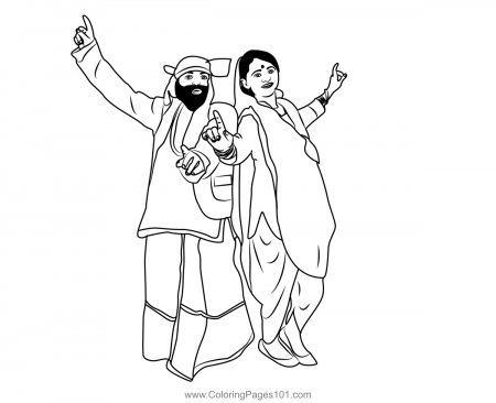 Lohri Celebration Coloring Page for Kids - Free India Printable Coloring  Pages Online for Kids - ColoringPages101.com | Coloring Pages for Kids
