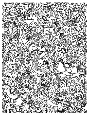 Doodle art doodling - 18 - Doodle Art / Doodling Adult Coloring Pages