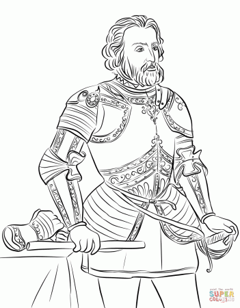 Juan Ponce de León coloring page | Free Printable Coloring Pages