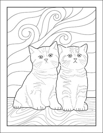 Cat Coloring Pages for Kids and Adults (3 Free Printables)