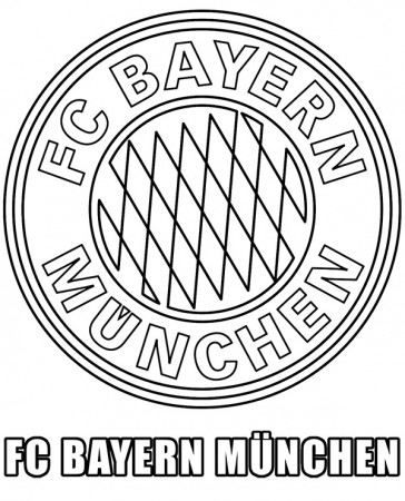 Bayern Munchen crest coloring page - Topcoloringpages.net