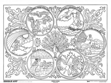 Greek mythology coloring pages to download and print for free