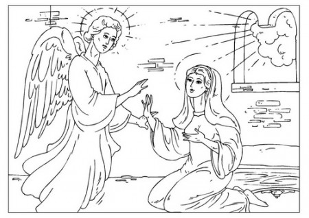 Coloring page angel Gabriel - img 25927. | Angel coloring pages, Jesus coloring  pages, Coloring pages