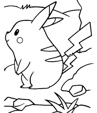 Pikachu 7 Coloring Page - Free Printable Coloring Pages for Kids