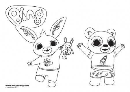 Bing Colouring Pages, and Fun at Home - In The Playroom