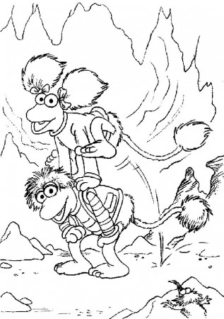 Red and Gobo Fraggle from Fraggle Rock Coloring Page - Free Printable Coloring  Pages for Kids