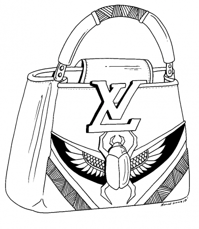 Louis Vuitton Handbag Coloring Pages - Lv Coloring Pages - Coloring Pages  For Kids And Adults