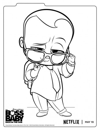 Free Printable Boss Baby Coloring Page ...