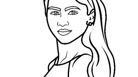Zendaya Coloring Page | Coloring pages, Color, Online coloring pages