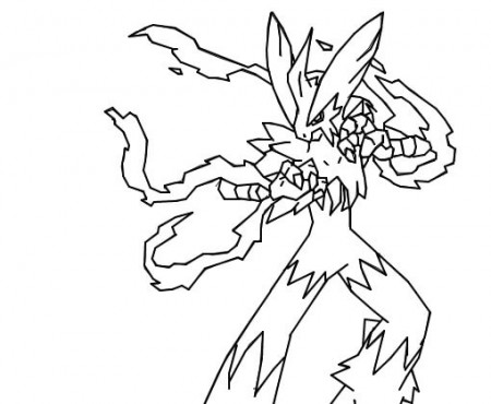Mega Blaziken 2 Coloring Page - Free Printable Coloring Pages for Kids
