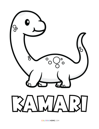 Kamari dinosaur coloring page