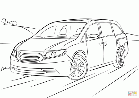 Honda Odyssey coloring page | Free ...